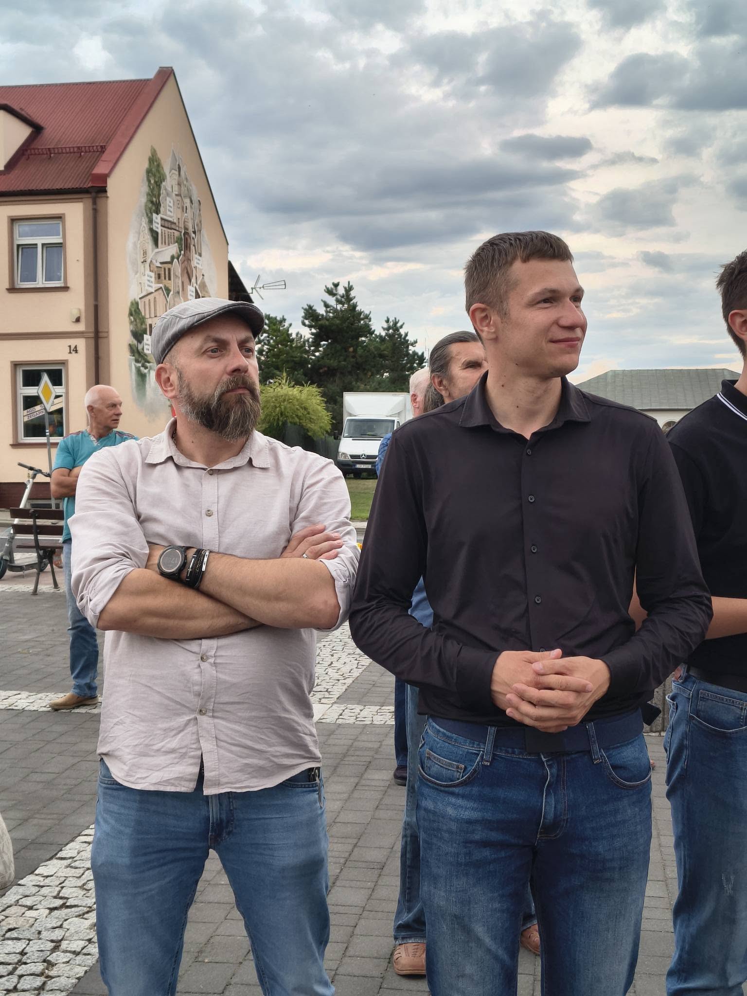 Przejazd kawalerzystów przez Wojsławice